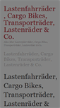 Mobile Screenshot of lastenfahrraeder.com